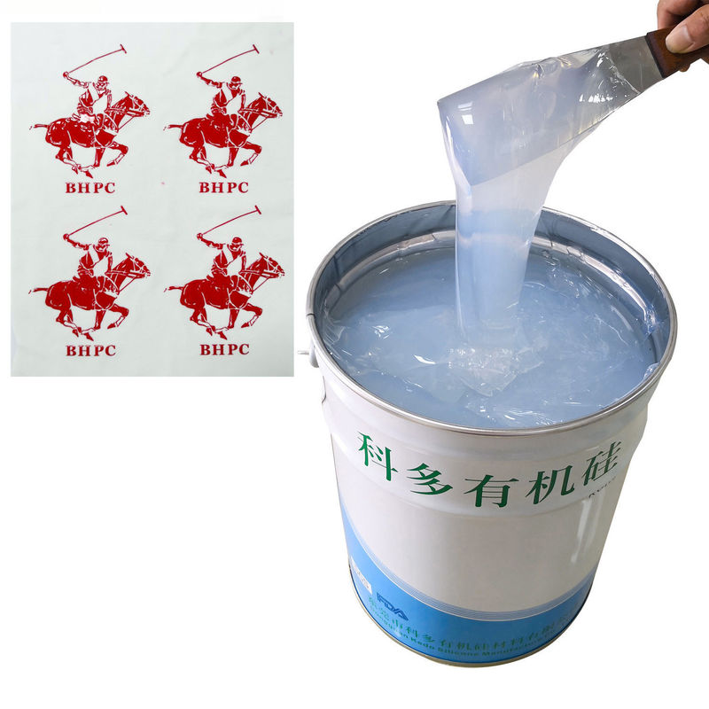 Fast Leveling Speed 8KN/M High Temperature Vulcanizing Silicone Rubber For Glossy Surface Effect